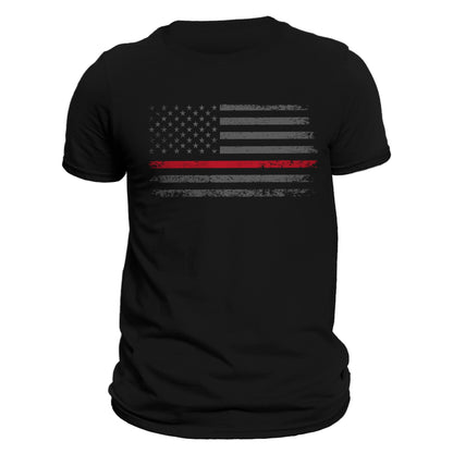 Fire Department Firefighter Thin Red Line Flag 2.0 Men's T-Shirt