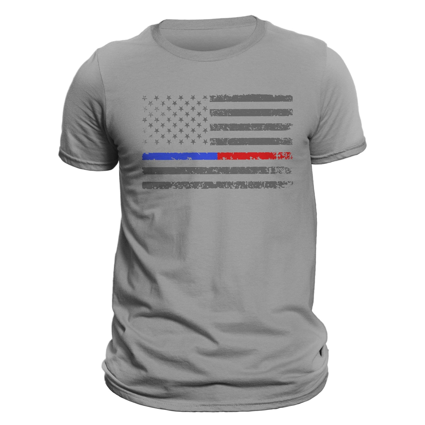 Thin Blue Red Line Flag 2.0 Men's T-Shirt