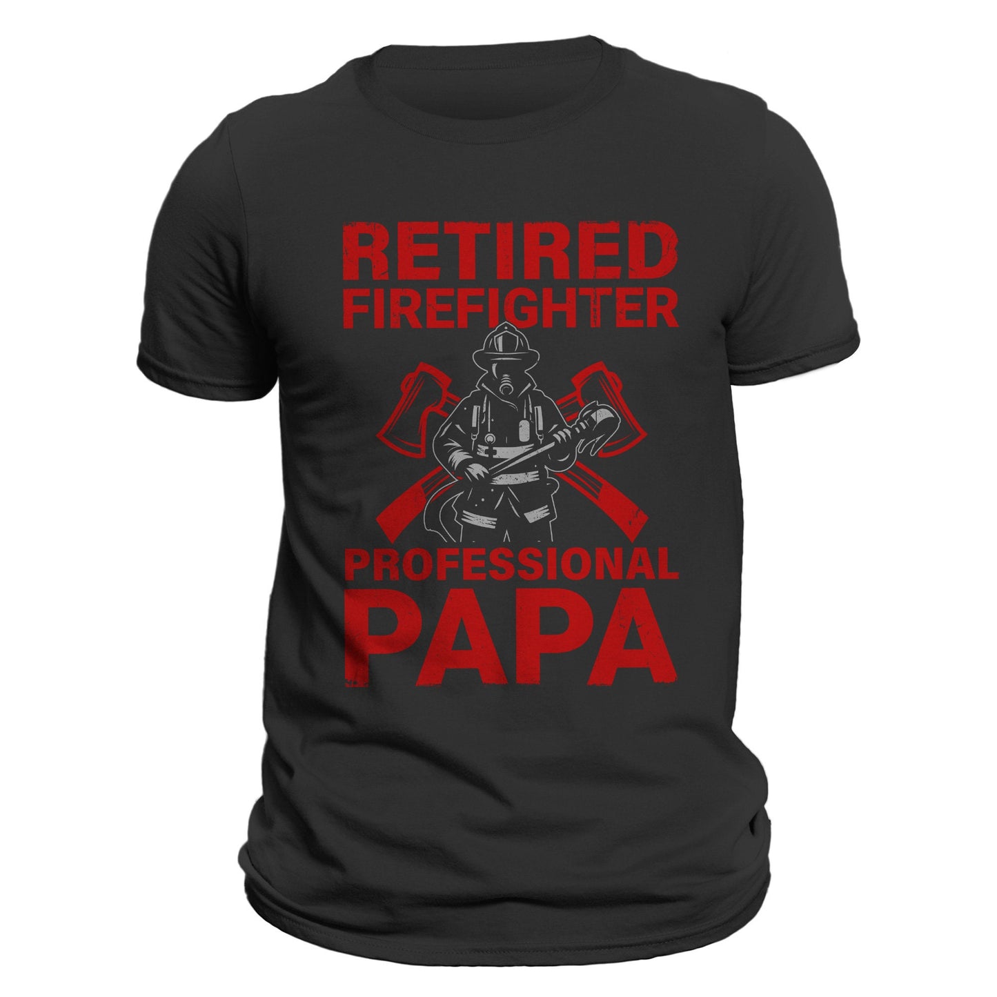 Retired Firefighter Professional Papa Men's T-Shirt