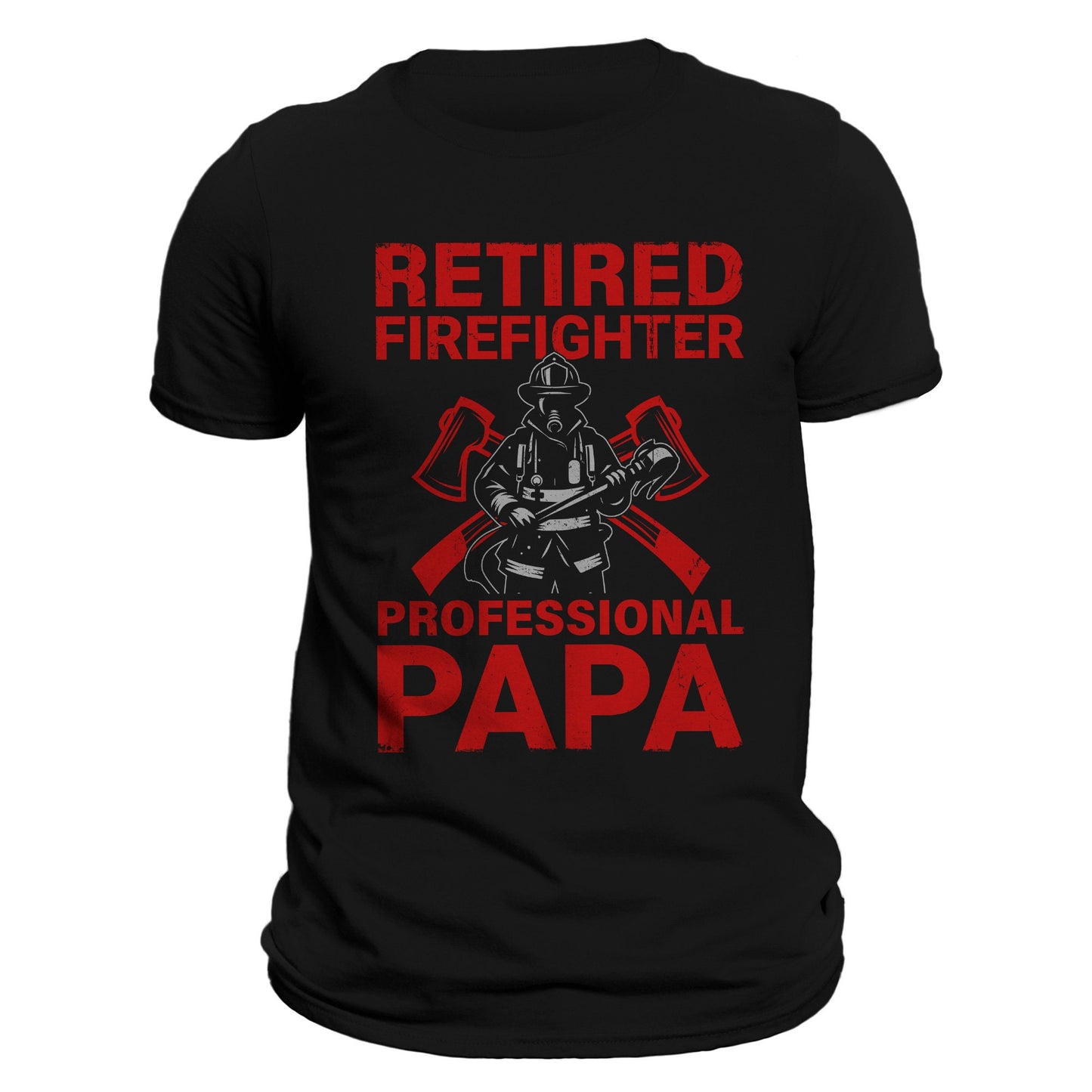 Retired Firefighter Professional Papa Men's T-Shirt