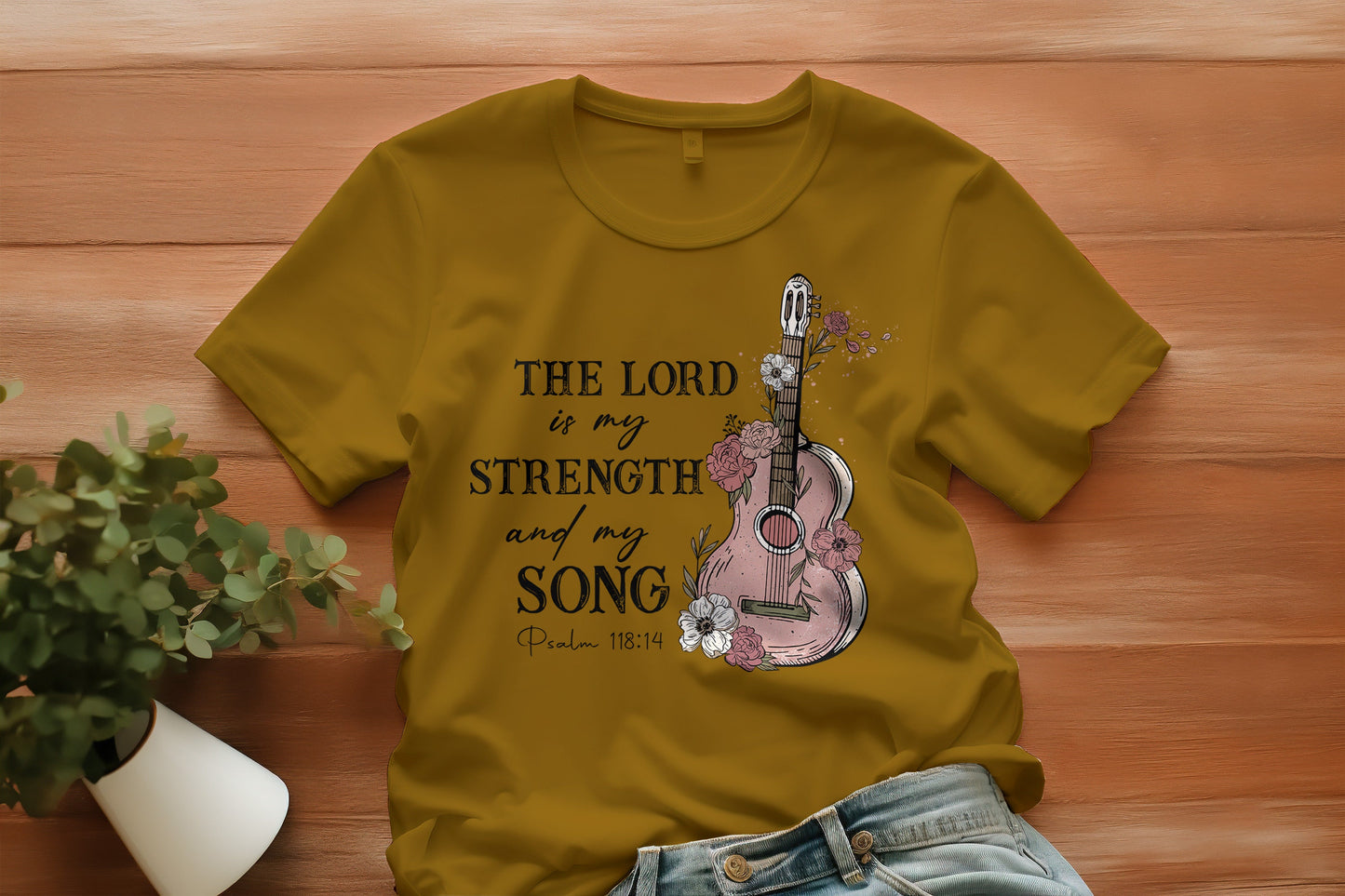 The Lord Is My Strength And My Song Christian Women's T-Shirt