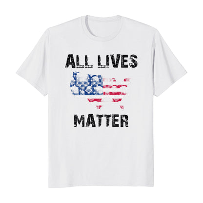 All Lives Matter US Flag Civil Rights Protest Men's T-Shirt