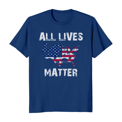 All Lives Matter US Flag Civil Rights Protest Men's T-Shirt