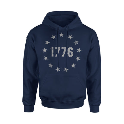 1776 Betsy Ross Flag Patriotic Hoodie Sweatshirt