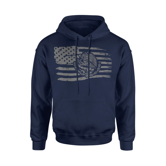 Mexican American Flag Hoodie Sweatshirt