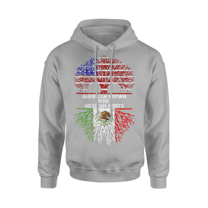 American Grown with Mexican Roots Mexican American Hoodie Sweatshirt