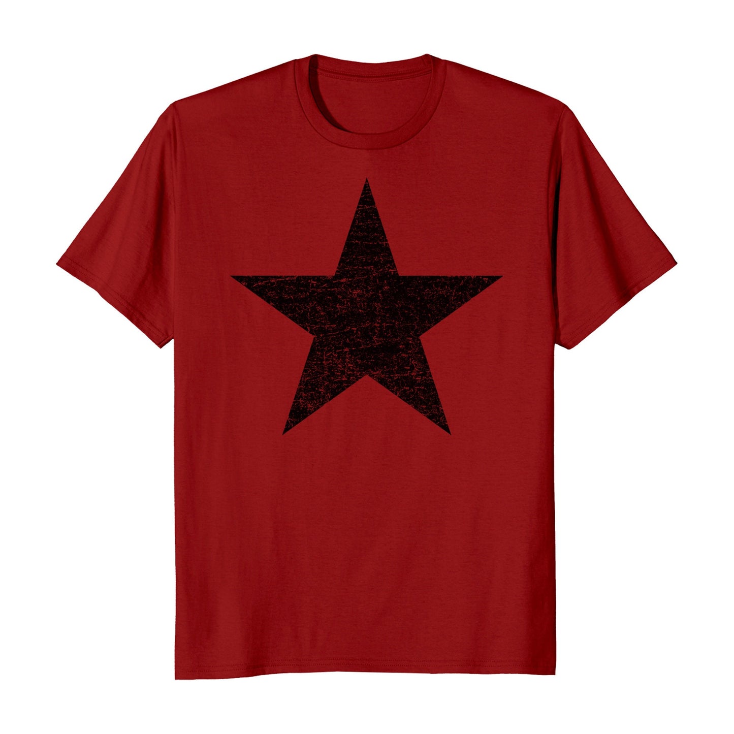 Distressed Black Star Men's T-Shirt