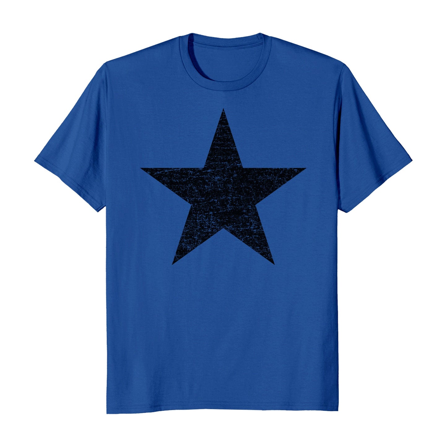 Distressed Black Star Men's T-Shirt