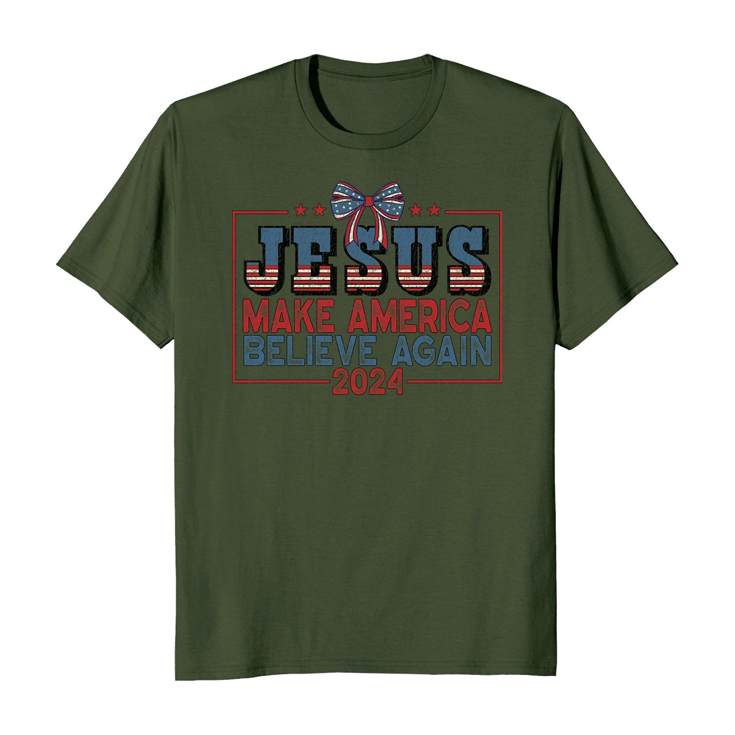 Jesus Make America Believe Again 2024 Election T-Shirt