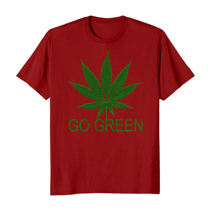 Go Green Marijuana Cannabis Weed 420 Men's T-Shirt