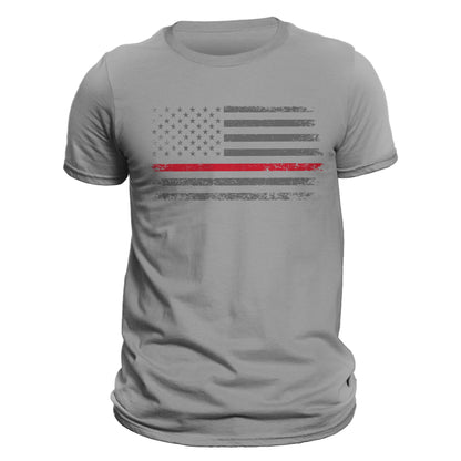 Fire Department Firefighter Thin Red Line Flag 2.0 Men's T-Shirt