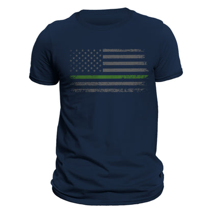 USA Army Thin Green Line Flag 2.0 Men's T-Shirt