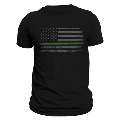 USA Army Thin Green Line Flag 2.0 Men's T-Shirt