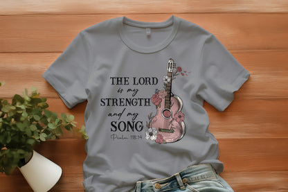 The Lord Is My Strength And My Song Christian Women's T-Shirt