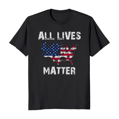 All Lives Matter US Flag Civil Rights Protest Men's T-Shirt