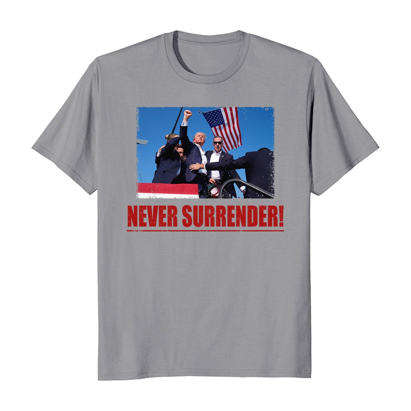 Trump Shot 2024 Never Surrender Rally Shooting T-Shirt