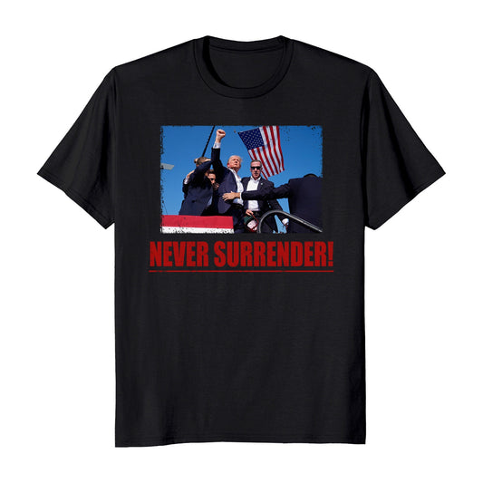 Trump Shot 2024 Never Surrender Rally Shooting T-Shirt