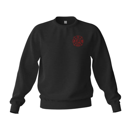 Fire Rescue Maltese Cross Firefighter Support Sweatshirt