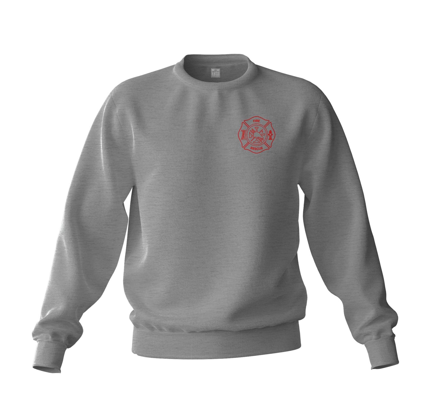 Fire Rescue Maltese Cross Firefighter Support Sweatshirt