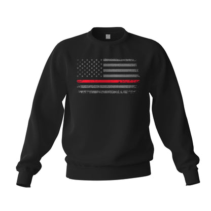 Thin Red Line Flag 2.0 Fireman Firefighter Support Sweatshirt