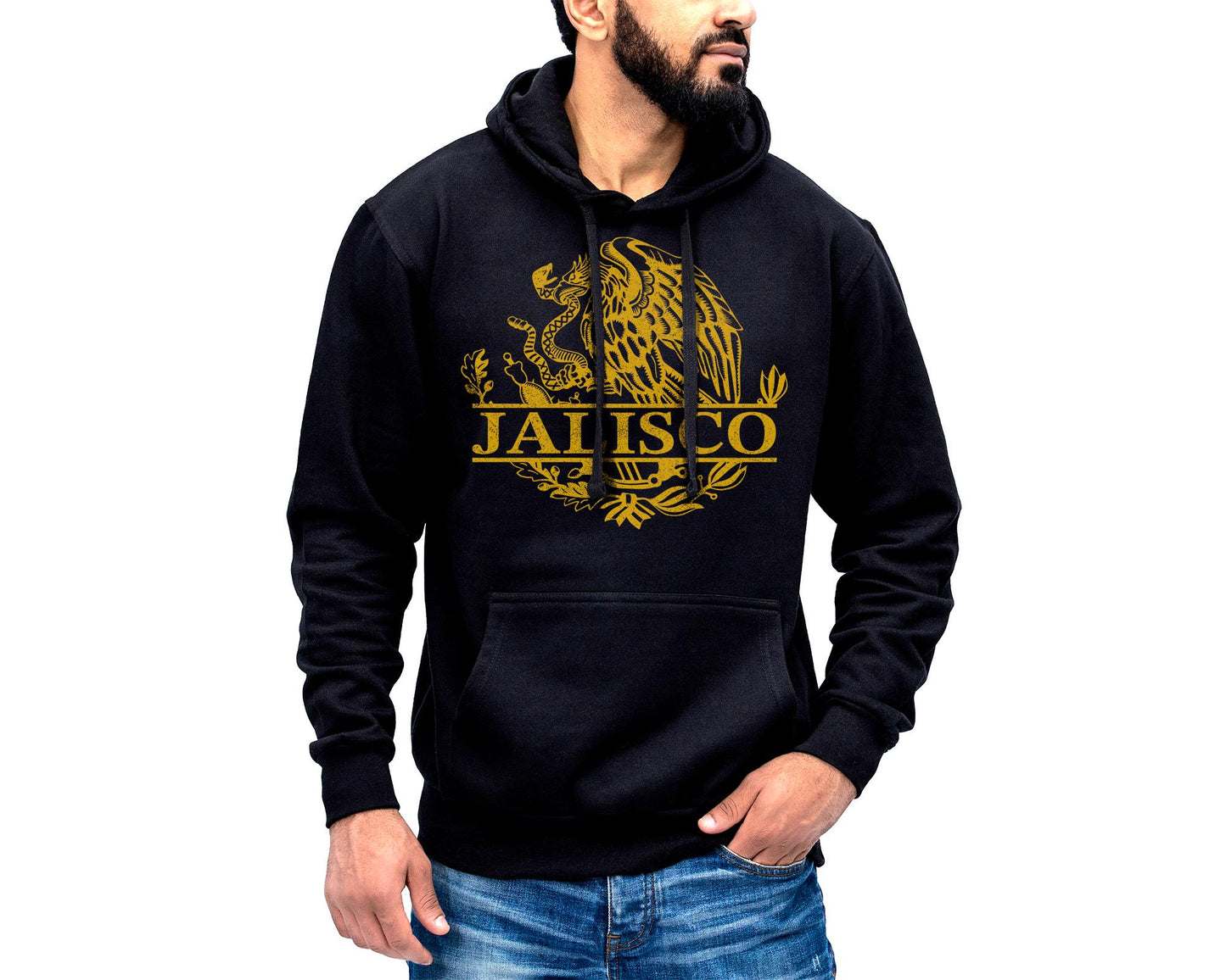 Jalisco Mexico Eagle Emblem Hoodie Sweatshirt