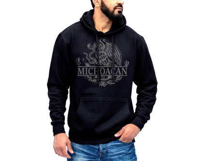 Michoacan Mexico Eagle Emblem Hoodie Sweatshirt