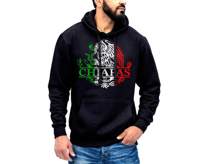 Chiapas Mexico Eagle Emblem Hoodie Sweatshirt