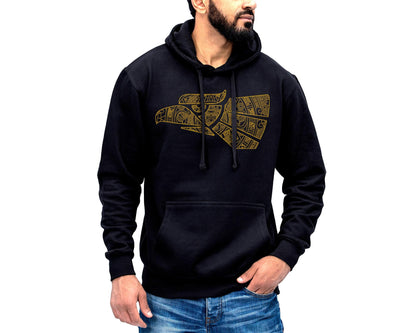 Hecho en Mexico Eagle Aztec Calendar Design Hoodie